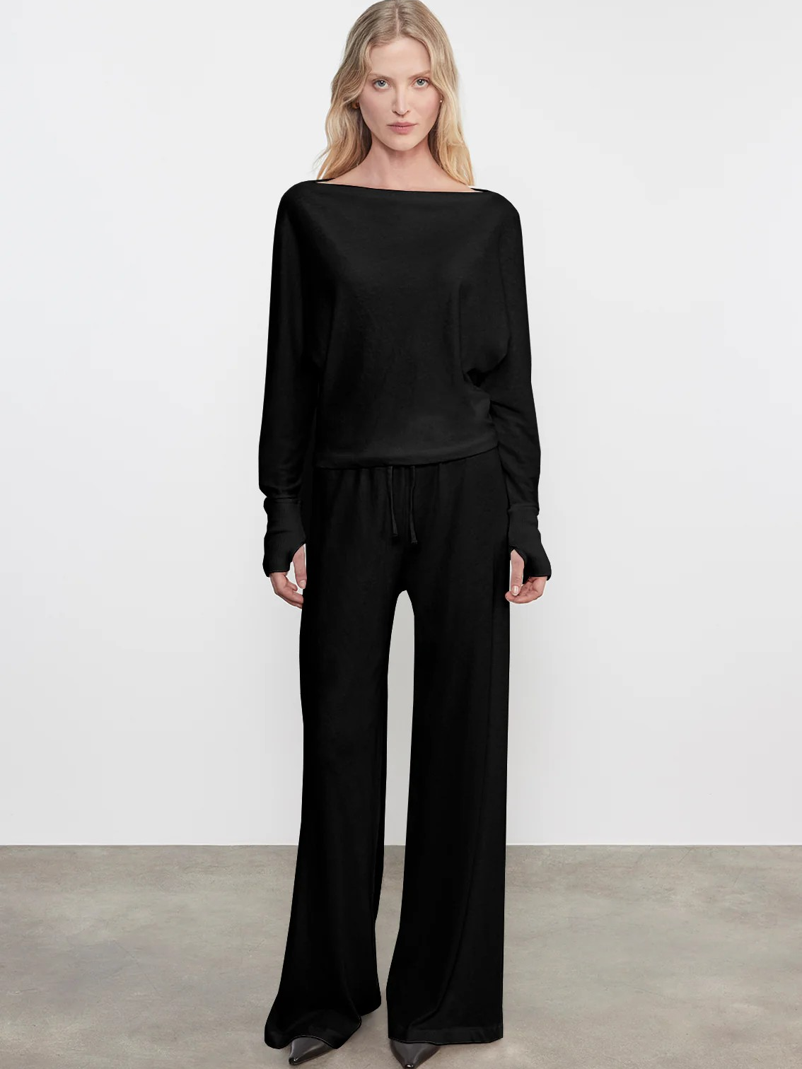 Cashmere Drawcord Pant