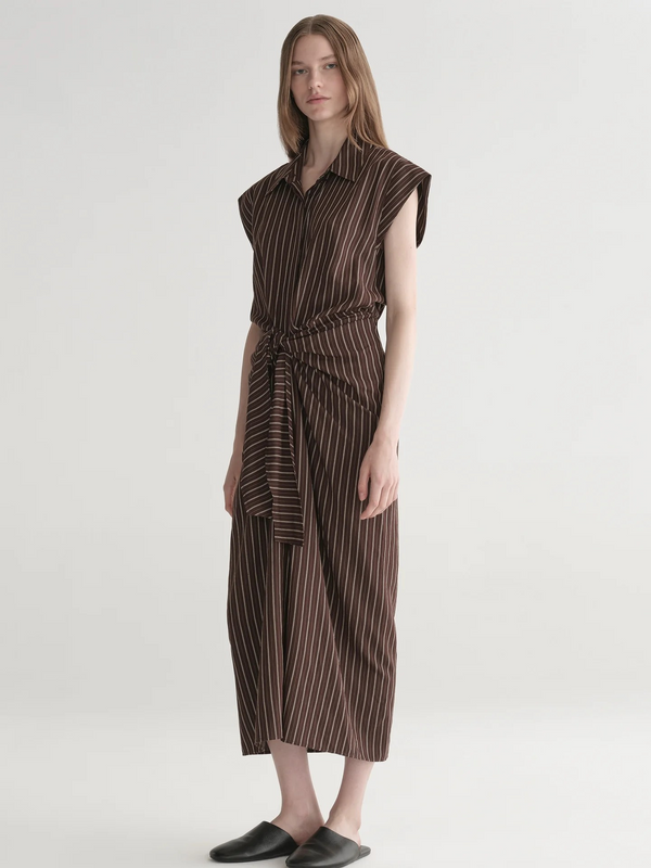 Emilia Striped Midi Dress
