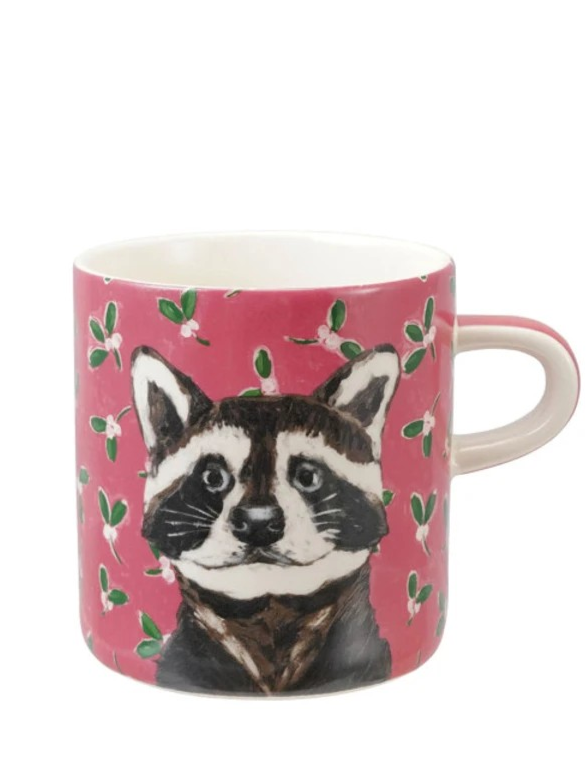 16oz Stoneware Mug w/ Holiday Pattern/Animal