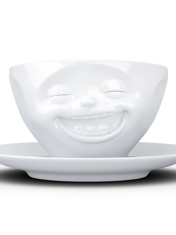 Facial Expression Coffee Cup/Saucer - Assorted