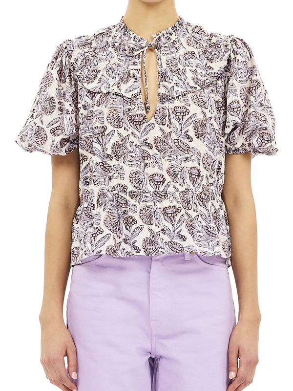 Elvie Short Sleeve Cotton Top