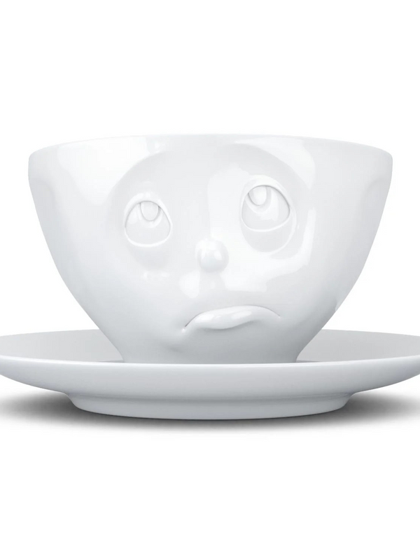 Facial Expression Coffee Cup/Saucer - Assorted