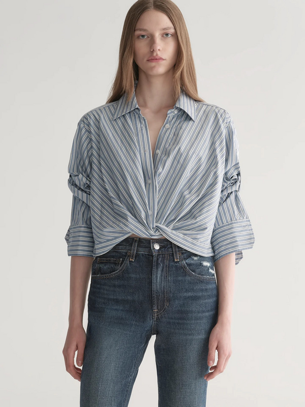 Leo Cropped Cotton Shirt