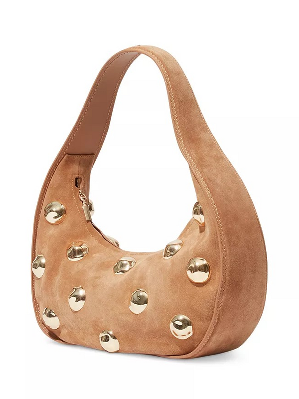 Finn Studded Suede Shoulder Bag