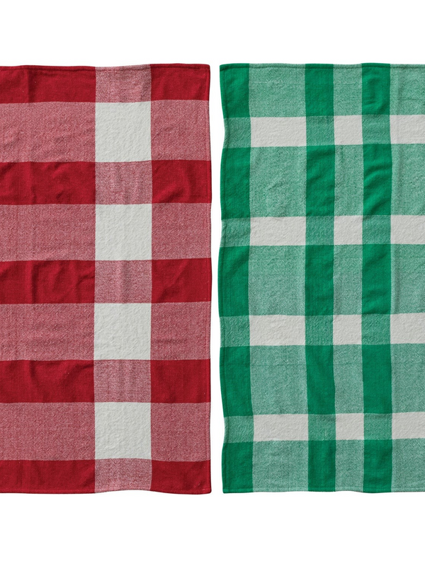 Woven Cotton Chenille Tea Towel