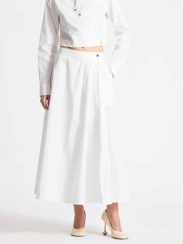 Flora Poplin Skirt