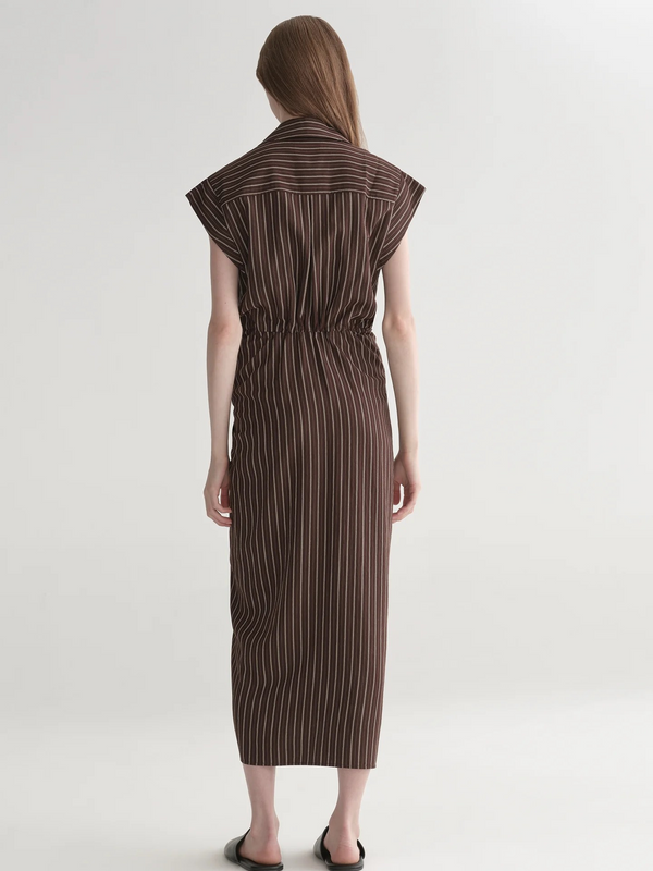 Emilia Striped Midi Dress