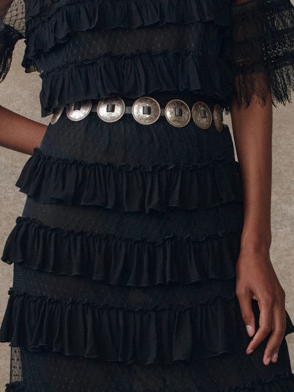 The Winter Mesh Flounce Skirt