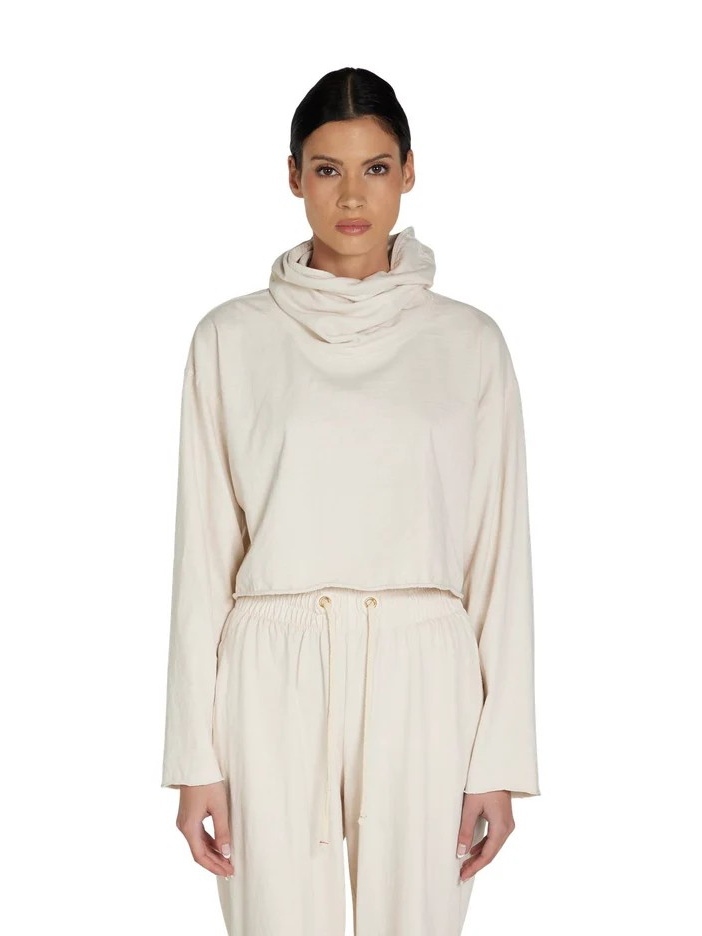 Coreena Cropped Cowl Neck