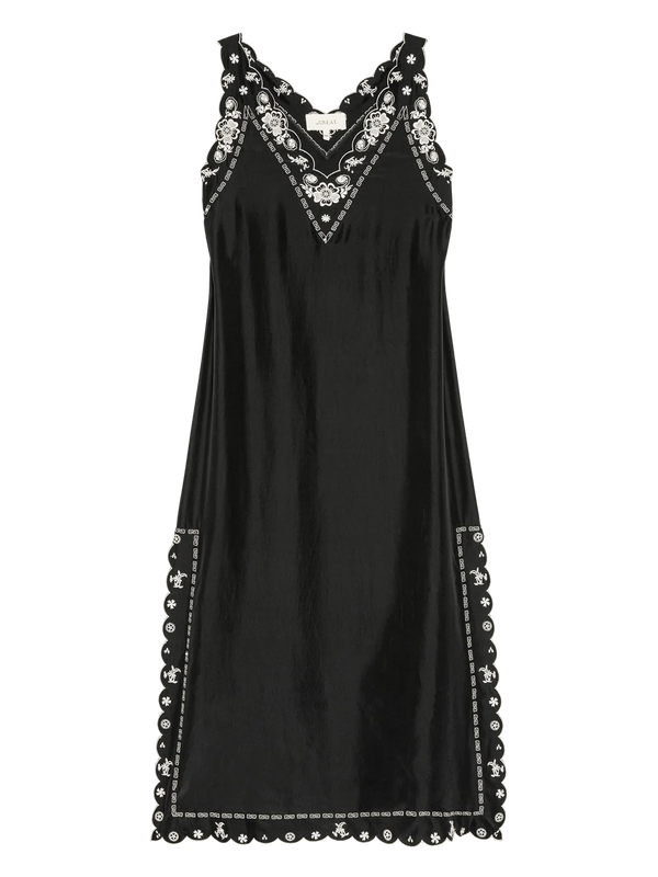 The Embroidered Floral Slip Dress