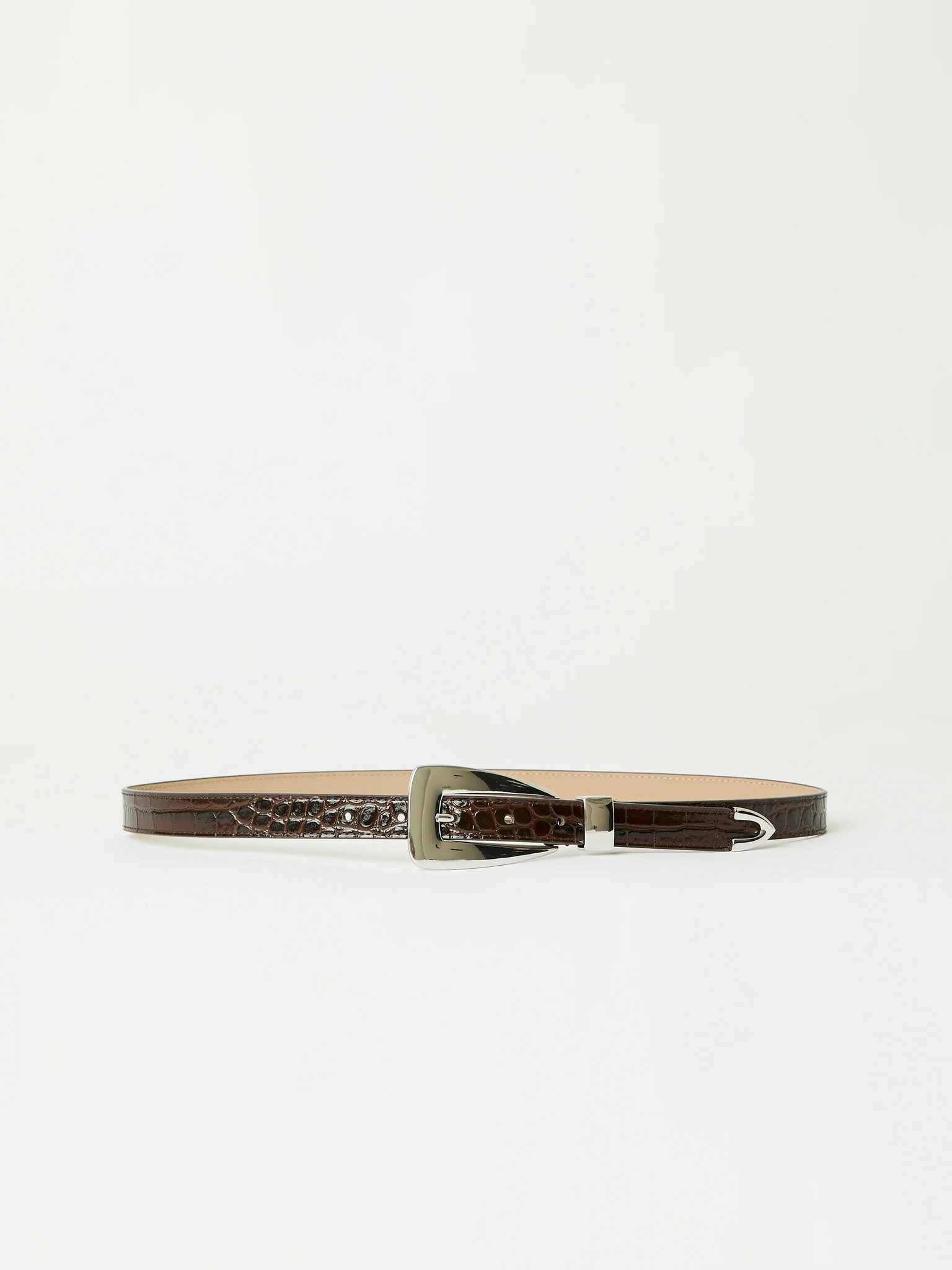 Briar Croco Leather Belt
