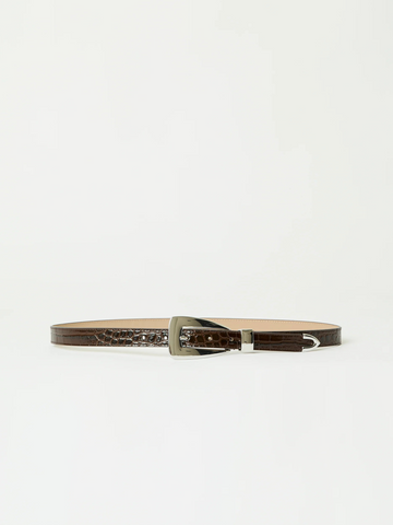 Briar Croco Leather Belt