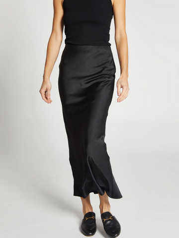 Talia Charmeuse Midi Skirt