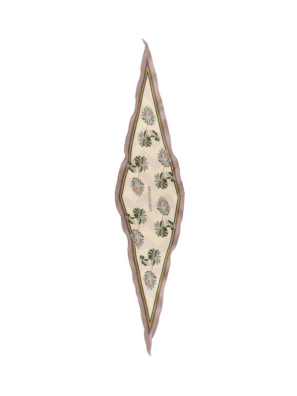"Daisy" Silk Diamond Neckerchief