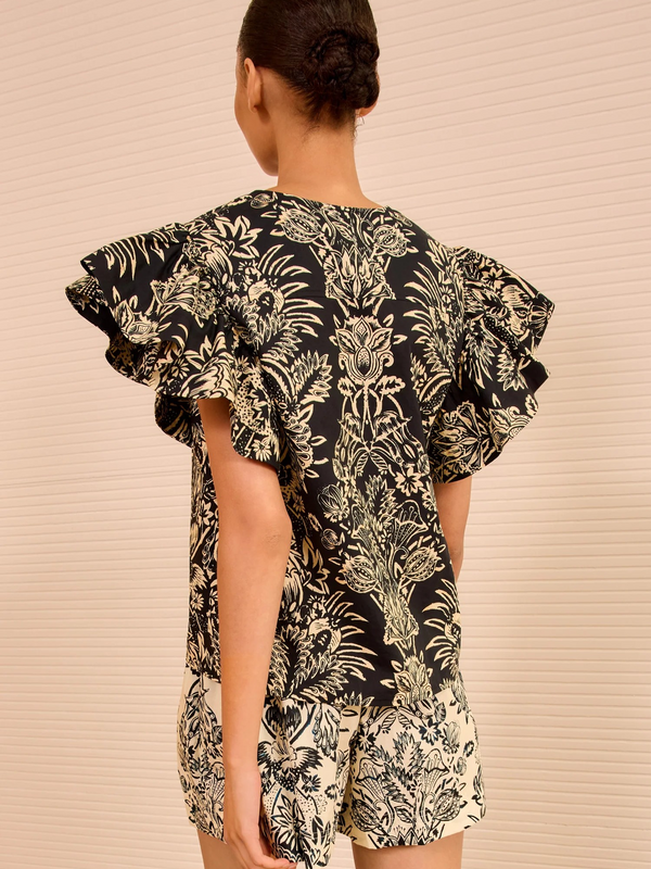 Severine Flutter Sleeve Top