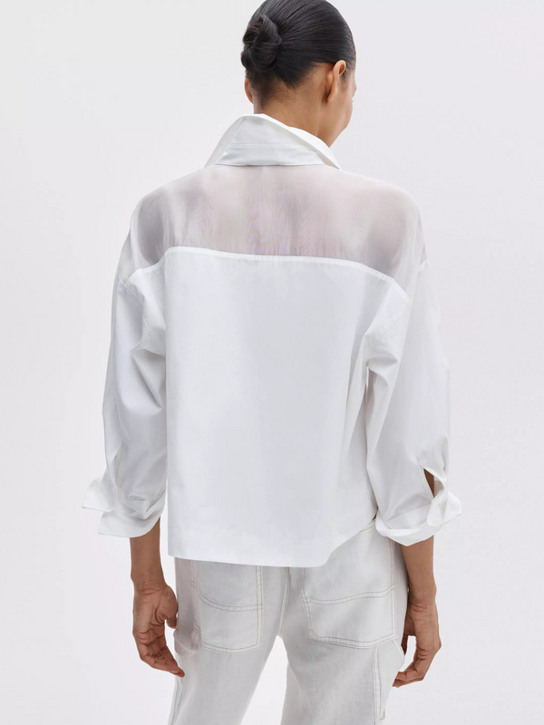 Elly Poplin-Organza Shirt