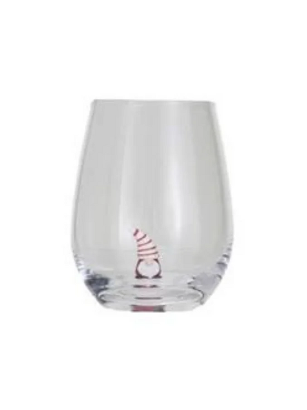 Stemless Wine Glass w/ Holiday Figure Inside, 8 Styles