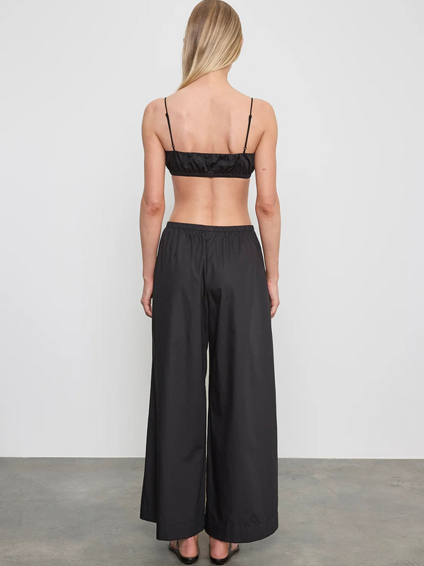 Cotton Cropped Palazzo Pant
