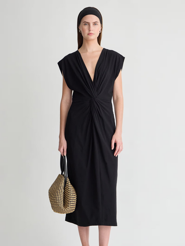 Margit Twist Front Column Dress