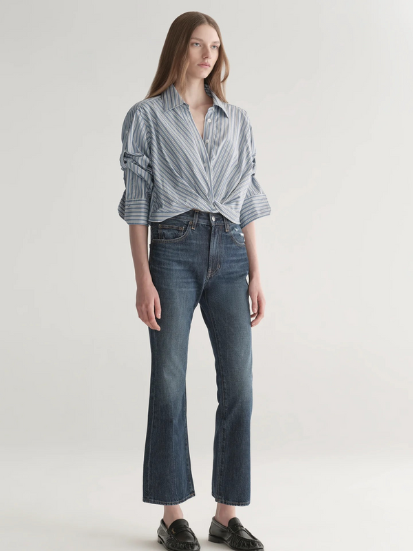 Leo Cropped Cotton Shirt