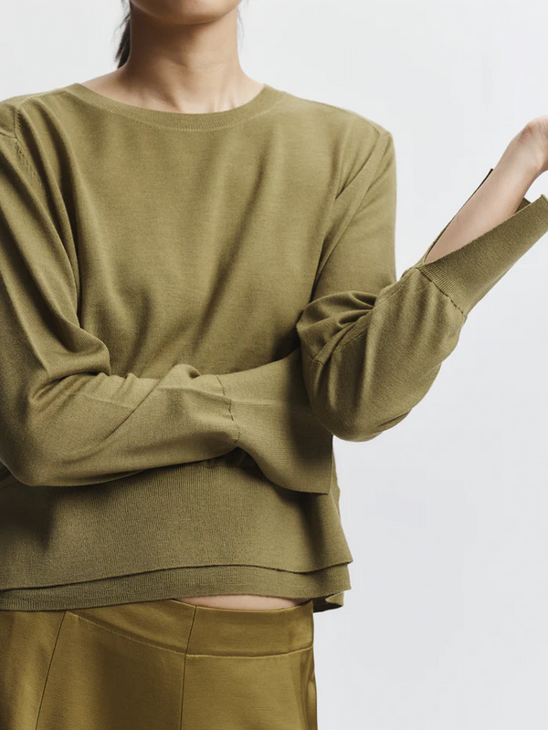 Elodie Layered Crewneck Knit