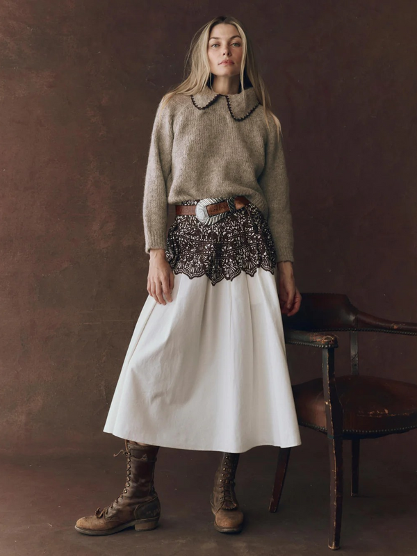 The Crochet Collar Pullover