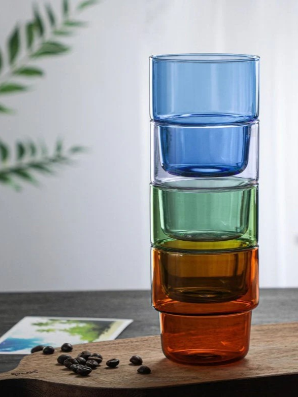 Colorful Stackable Drinking Glasses