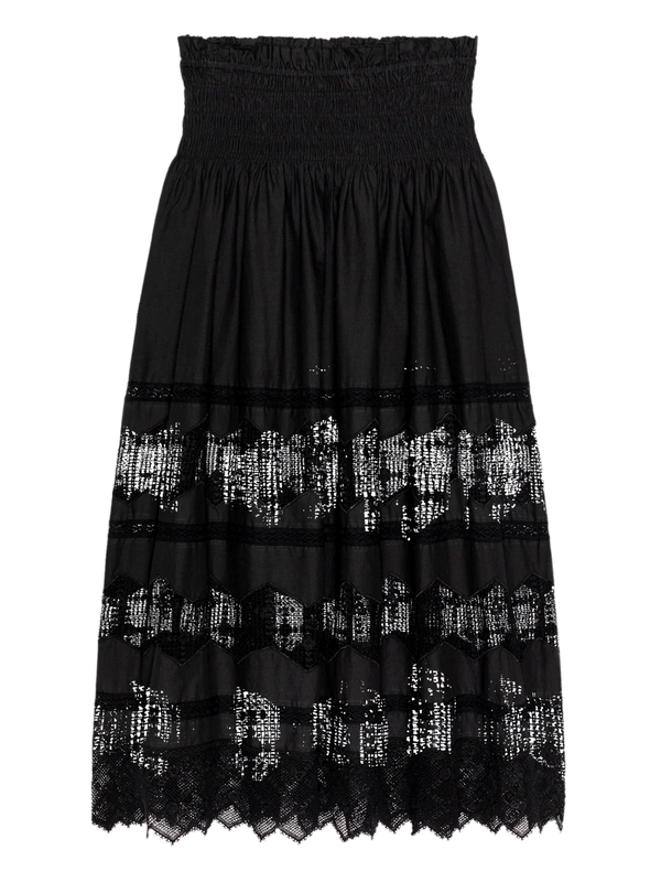 The Rosette Crochet Canary Skirt