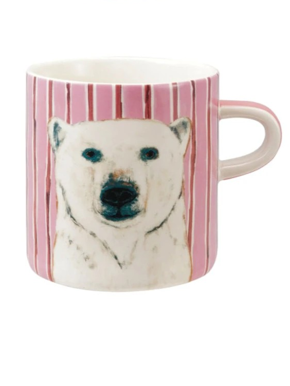 16oz Stoneware Mug w/ Holiday Pattern/Animal