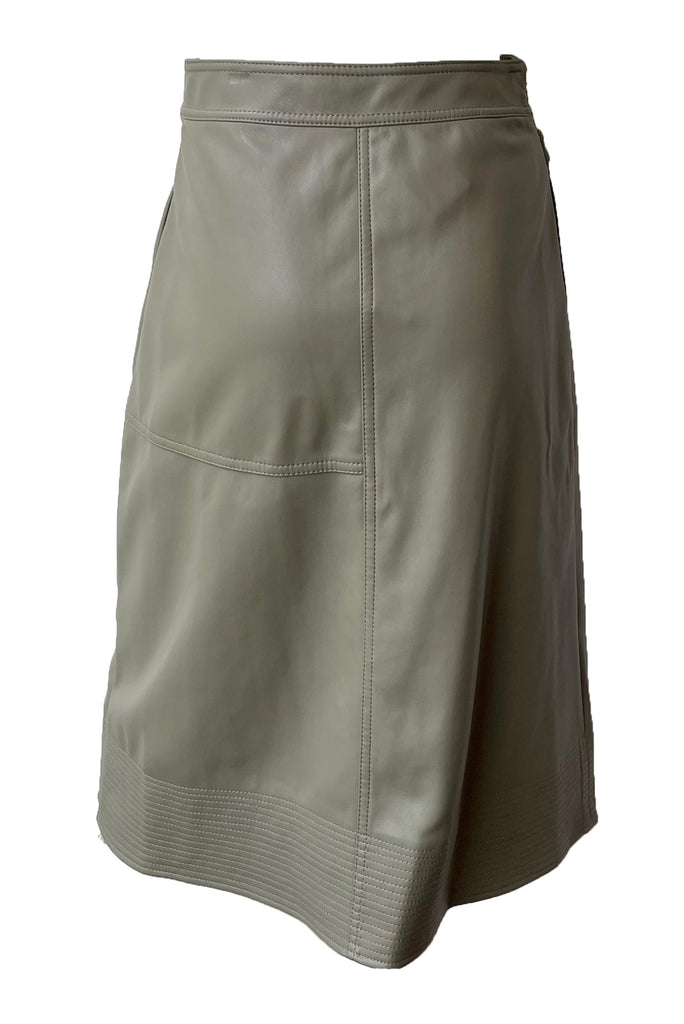 Avril Vegan Leather Wrap Skirt