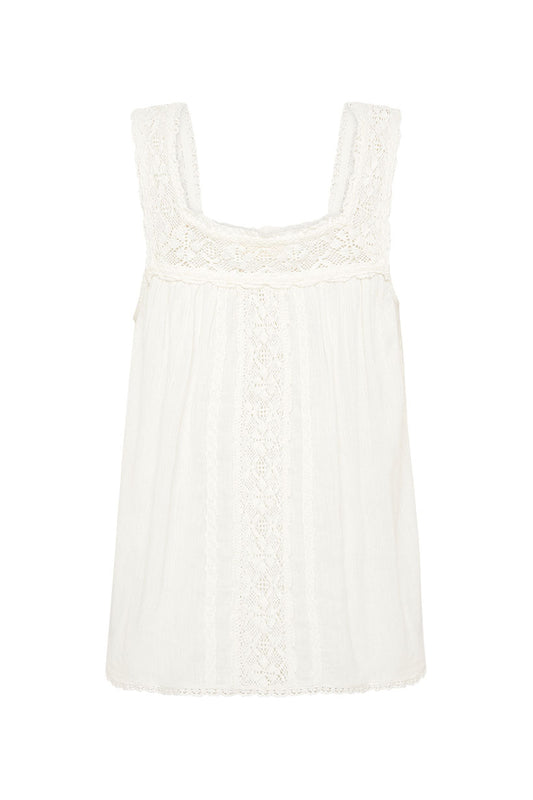 Cassie Lace Sleeveless Blouse