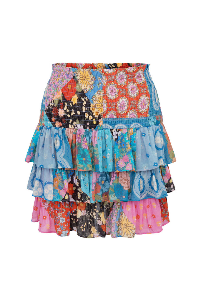 Cha Cha Shirred Mini Skirt