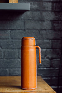 Thermos with Handle-Tan