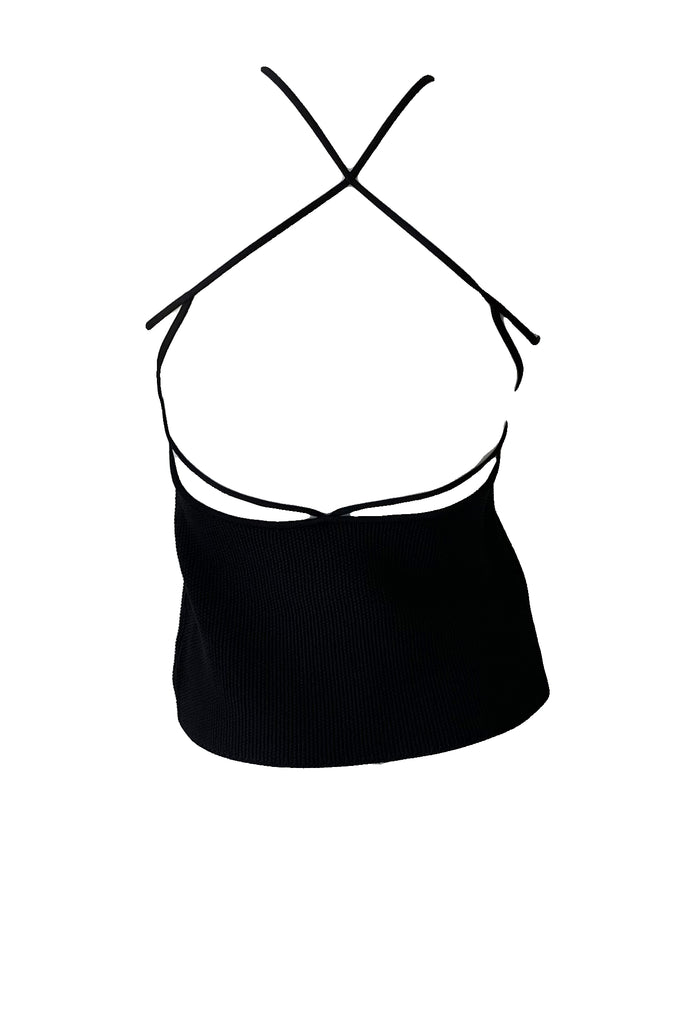 Strappy Halter Knit Top