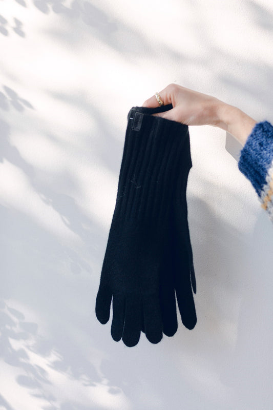Plush Cashmere Knit Gloves