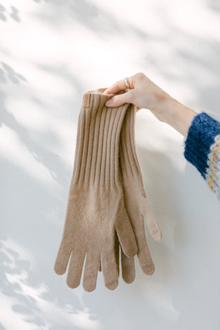 Plush Cashmere Knit Gloves